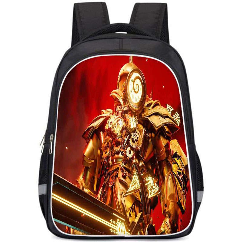 Cartoon Anime Themed Large Capacity Double Layer Backpack For Boys In Oxford Fabric