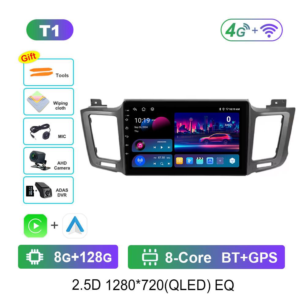 GPS Navigation Android System for Toyota RAV4 RAV 4 Xa40 2012 - 2019 Car Video Multimedia Player Split Screen 4G BT DSP Stereo