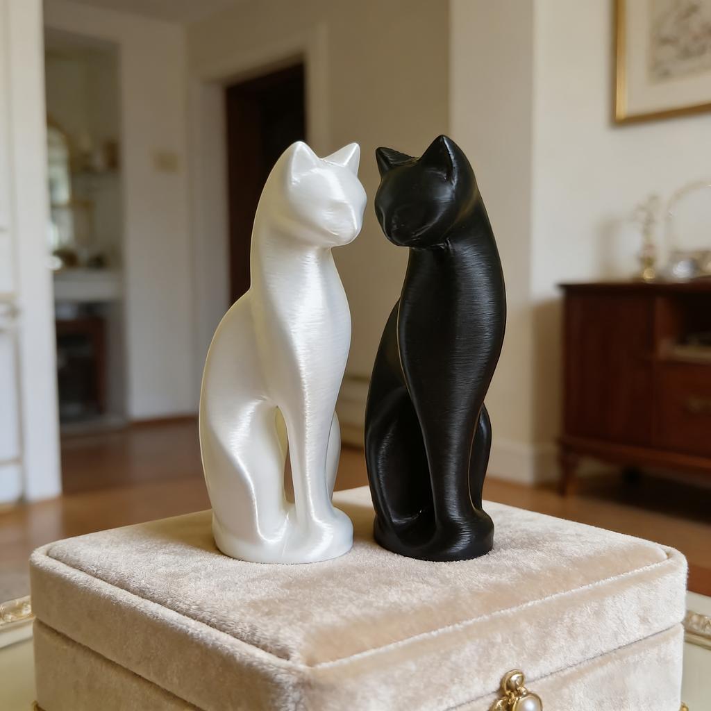 3D Printed Mini Cute Cat Desktop Decoration Crafts Party Home Decor Creative Animal Desk Ornaments Cute Statue Ornament