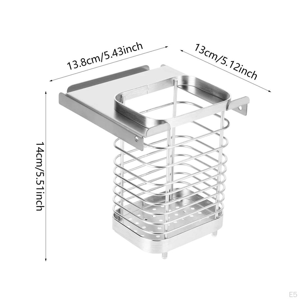 Chopsticks Cage Holder Practical Stainless Steel Multipurpose Storage Basket Flatware