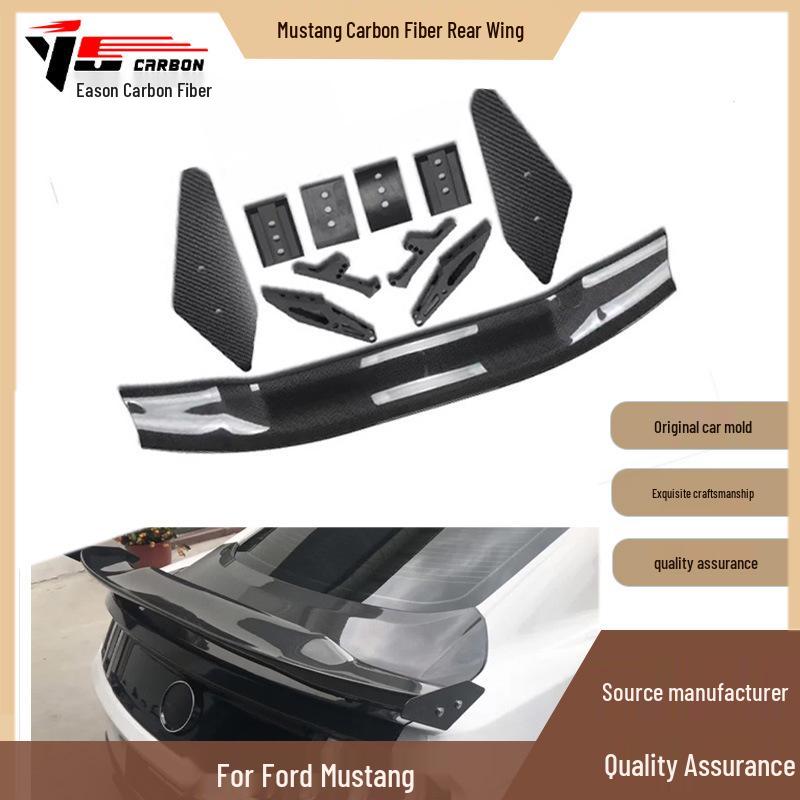 2015-2020 Ford Mustang Carbon Fiber Ducktail Rear Spoiler