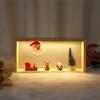 M-Modern-Christmas Night Light Stand, LED Santa Claus, Decorations, Presentation Stand, Mini Christmas Tree Decoration Stand