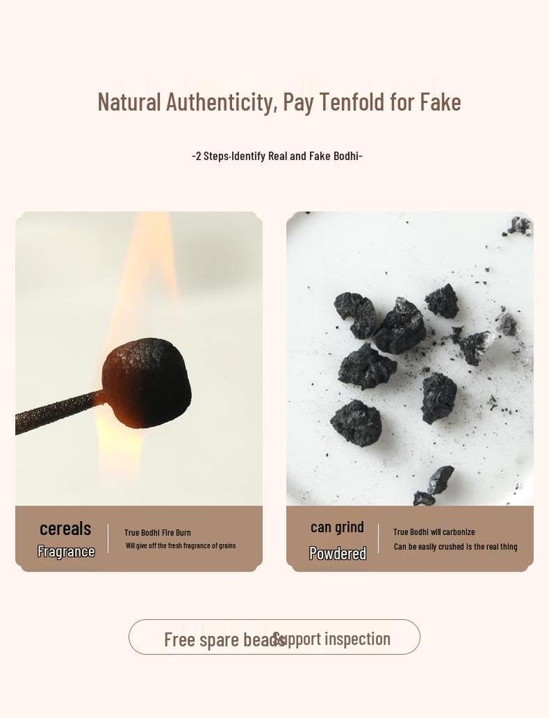 Brățară cu mărgele abac din rădăcină de Bodhi de jad cu pandantiv păstaie de lotus - Accesoriu literar popular