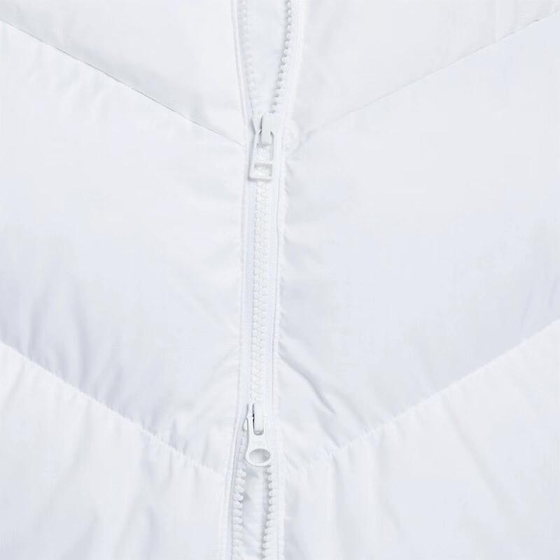 Nike Solid Color Warm Hooded Windproof Down Jacket Women Outerwear White HF7894-100