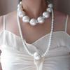 Pearl Beaded Double-Layer Clavicle Necklace - Retro Statement Piece