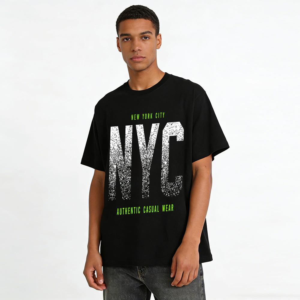 New York City Style Authentic Casual Wear Unisex Daily Top Pure cotton T-shirt