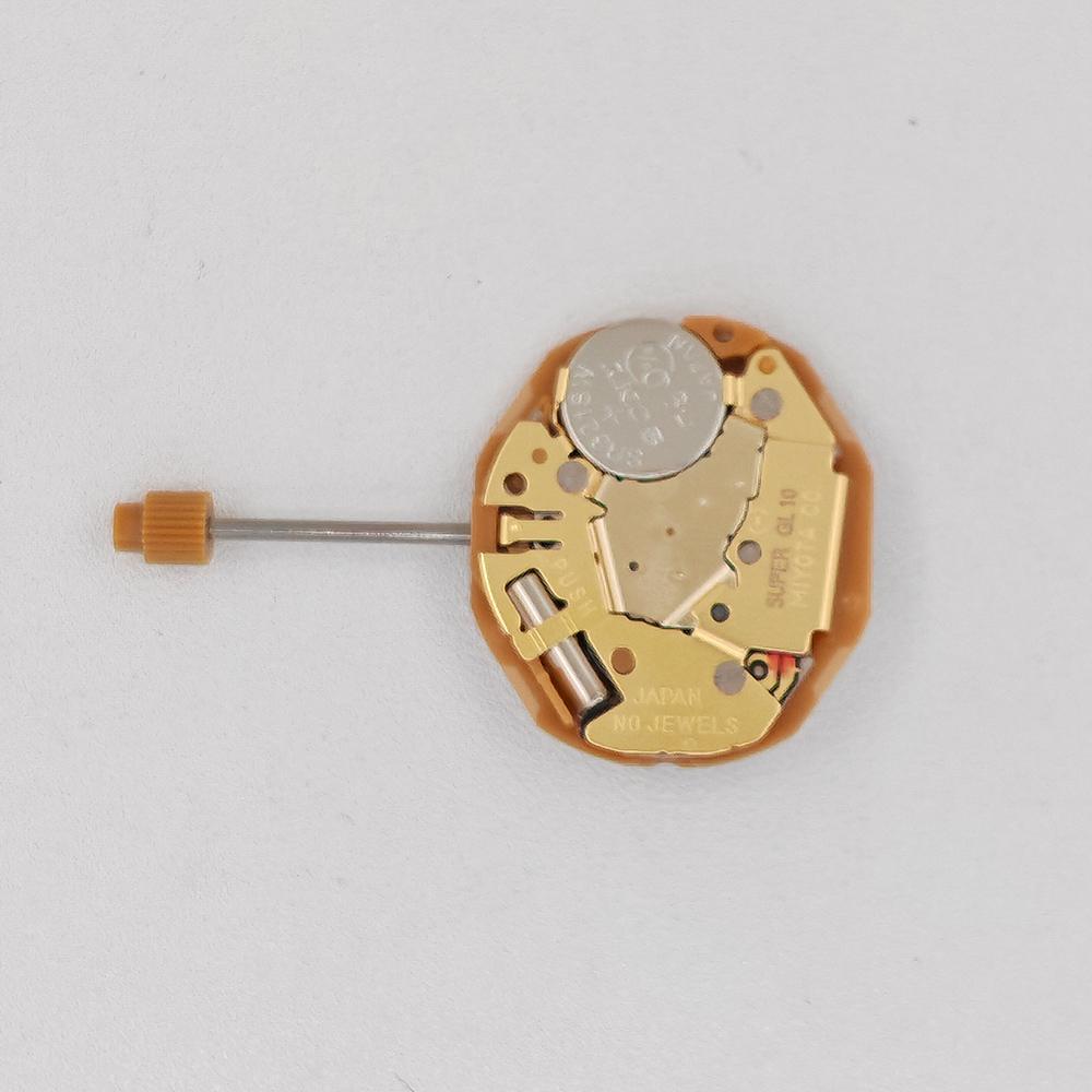 Japan Miyota GL10 Quartz Watch Movement Date at 3H Position No Jewels Mod Replace Mechanism GL10-3 Movement with Battery Stem