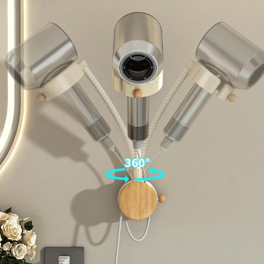 Rotatable Hairdryer Stand Holder Adjustable Lazy Hair Dryer Stand Hair Dryer Organizer  Salon