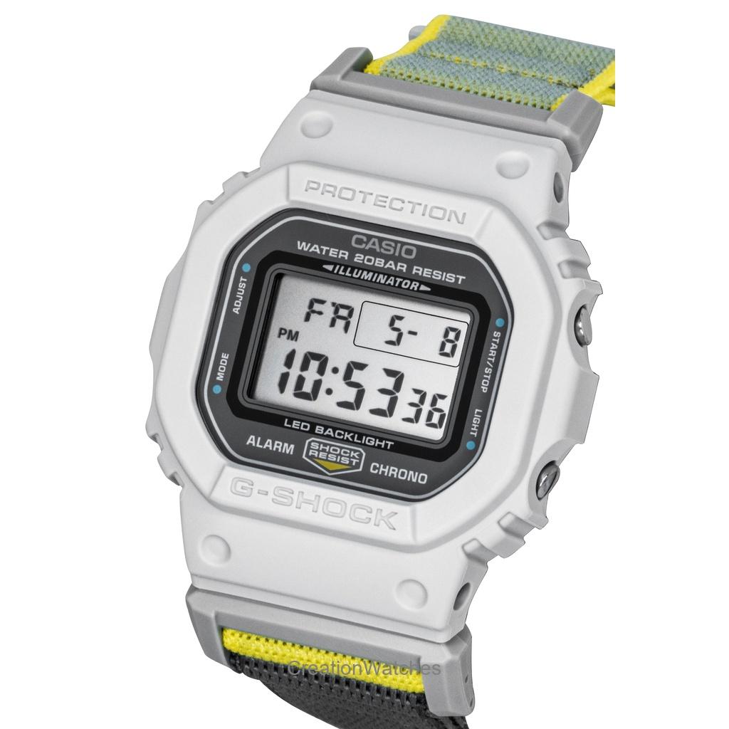 Casio G-Shock Textile Strap Digital Quartz DW-5600MNC-7A8 200M Men's Watch