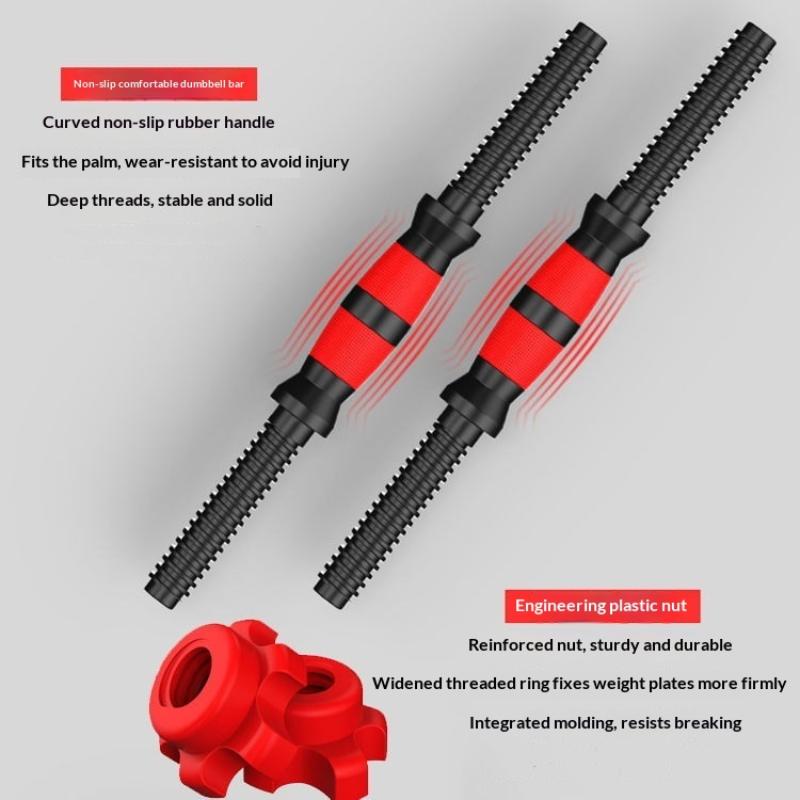 1Pair Dumbbell Screw Nut Deep Thread Design Dumbbell Spinlock Collar Asterisk-Shaped Lock Collar Easy To Install/Remove Fitness