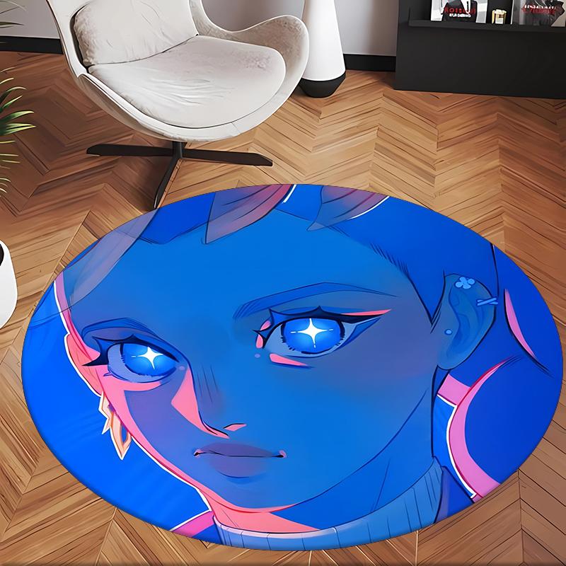 Rumi (19) Round Office Rug Decorative Floor Rug for Office Bedroom Living Room and Home Space