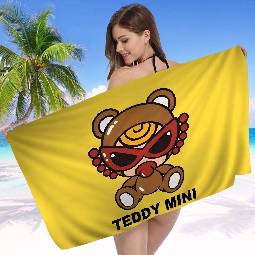 H-Hysteric M-Mini Cute Girl Microfiber Printed Beach Towel Mountain Climbing Yoga Beach Swimming Running Absorbent Soft Towel