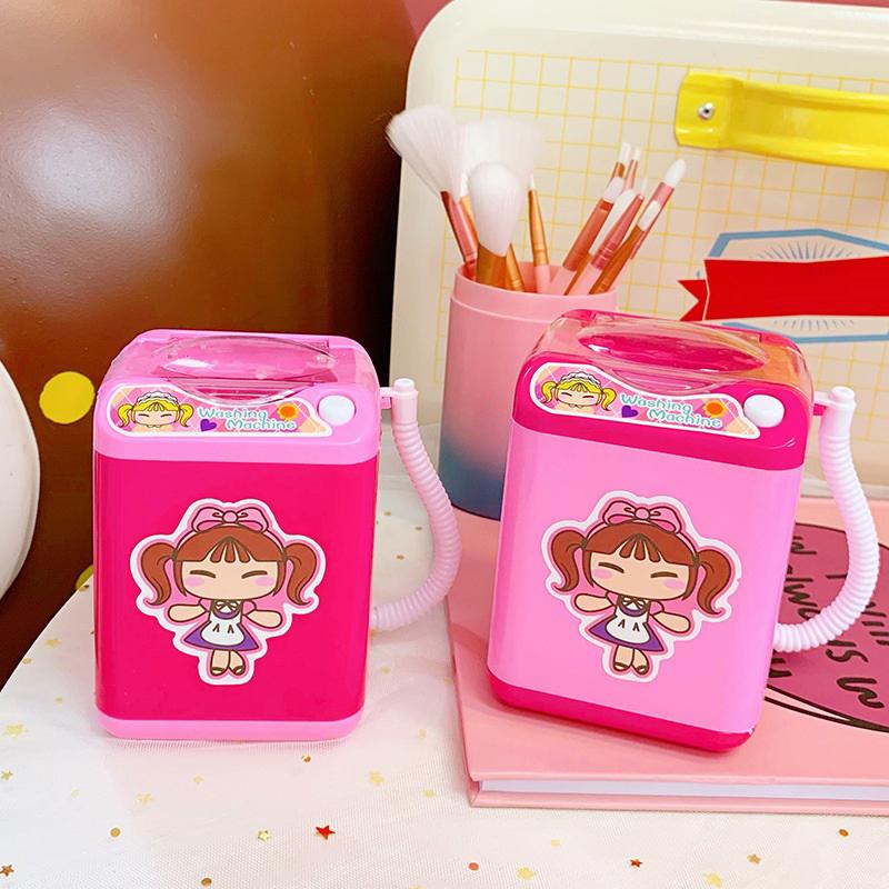 Mini Powder Puff Child Sponge Electric Washing Plastic Makeup Tools Cleaning Machine Cleanser Dry And Wet Dual Use Powder