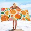 Orange Print Handtuch Sport Schnelltrocknend Super Saugfähig Camping Handtuch Super Weich Leichtgewicht Fitnessstudio Schwimmen Yoga Strand Handtuch