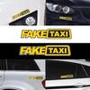 1 Pack Of Fake Taxi Stickers 20cm*5cm Vinyl Stickers Funny Car Window Stickers