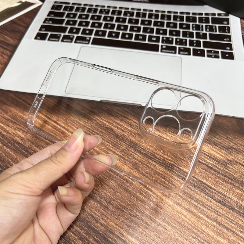 Ultracienkie przezroczyste etui PC do iPhone 12/13/14/15/16/17 Pro