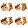 Lustige und farbenfrohe Pizza-Socken-Geschenkbox für Männer und Frauen mit kreativen Designs