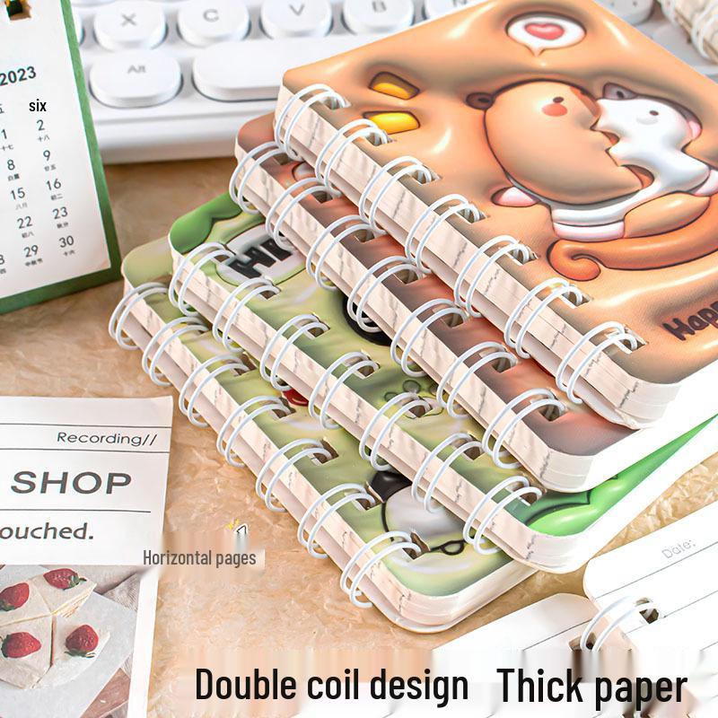 Capybara A7 Inflatable Wind Coil Lined Mini Notebook for Students
