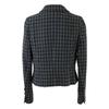 CHANEL Domestic genuine 95A P05673V04376 Check Pattern COCO Button Jacket 42 NavyUsed
