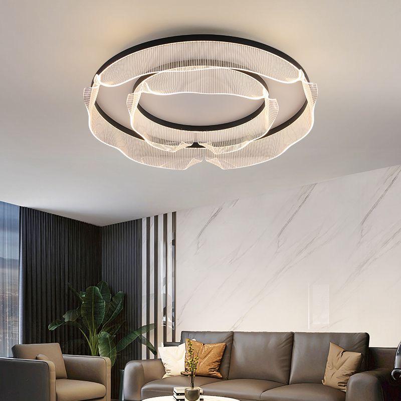 2025 Ultra-Minimalist Italian Ring Ceiling Light: Modern Full Spectrum for Living Room or Bedroom