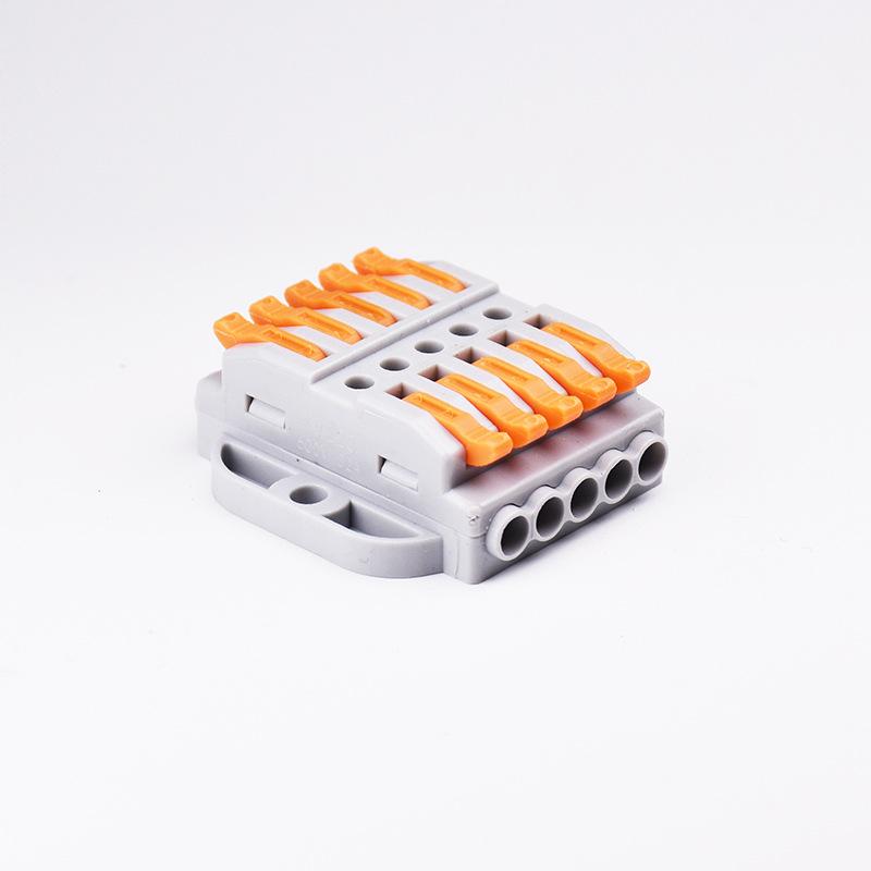 4 Quadratische KV Schnellverbinder: Einfache Abzweigung & Parallele Verdrahtungsklemmen - 2 Eingänge, 2 Ausgänge, Drucktyp für den Heimgebrauch