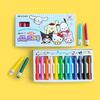 globe chemical Sanrio Characters Wash-Free Crayons (12 Colors / 24 Colors)