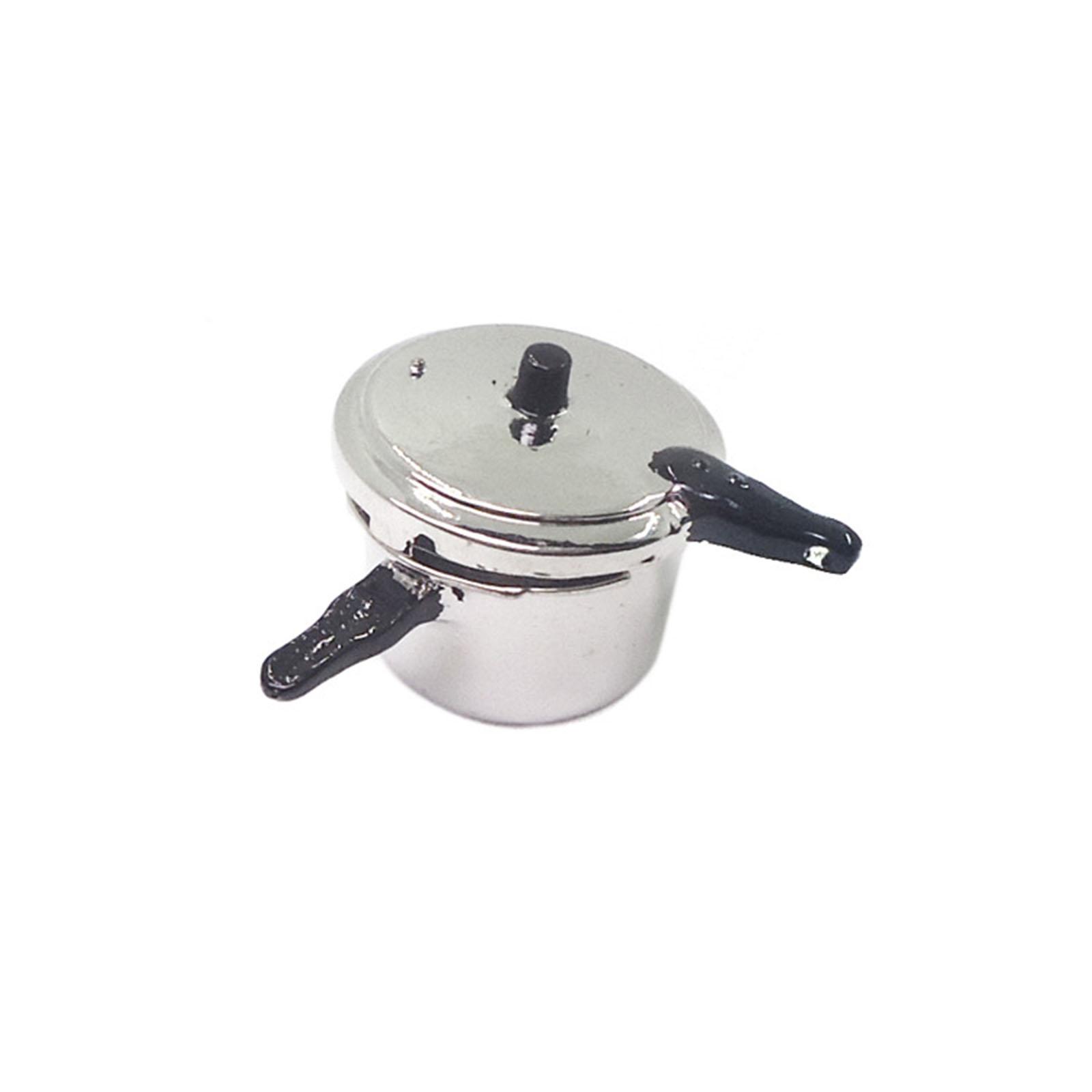 

1:Кухонная утварь масштаба 1:12, скороварка, игрушечная детская кухонная посуда, кухонная реалистичная кукольная посуда для готовки