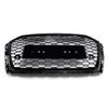 Honeycomb Mesh Front Bumper Grille Fit A3 8V 2017-2019 RS3 Style Black