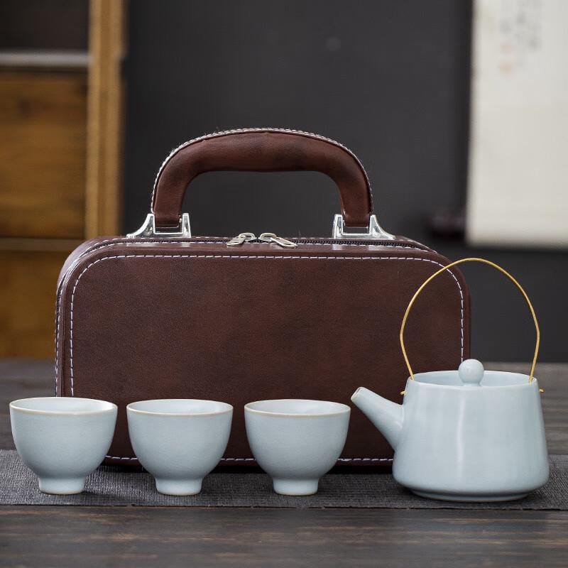 Portable Ru Kiln Travel Gongfu Tea Set