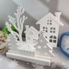 6Pcs Christmas Theme Candle Holder Molds for Candle Holder Plaster Decoration Christmas Decoration Chocolates, Fondant