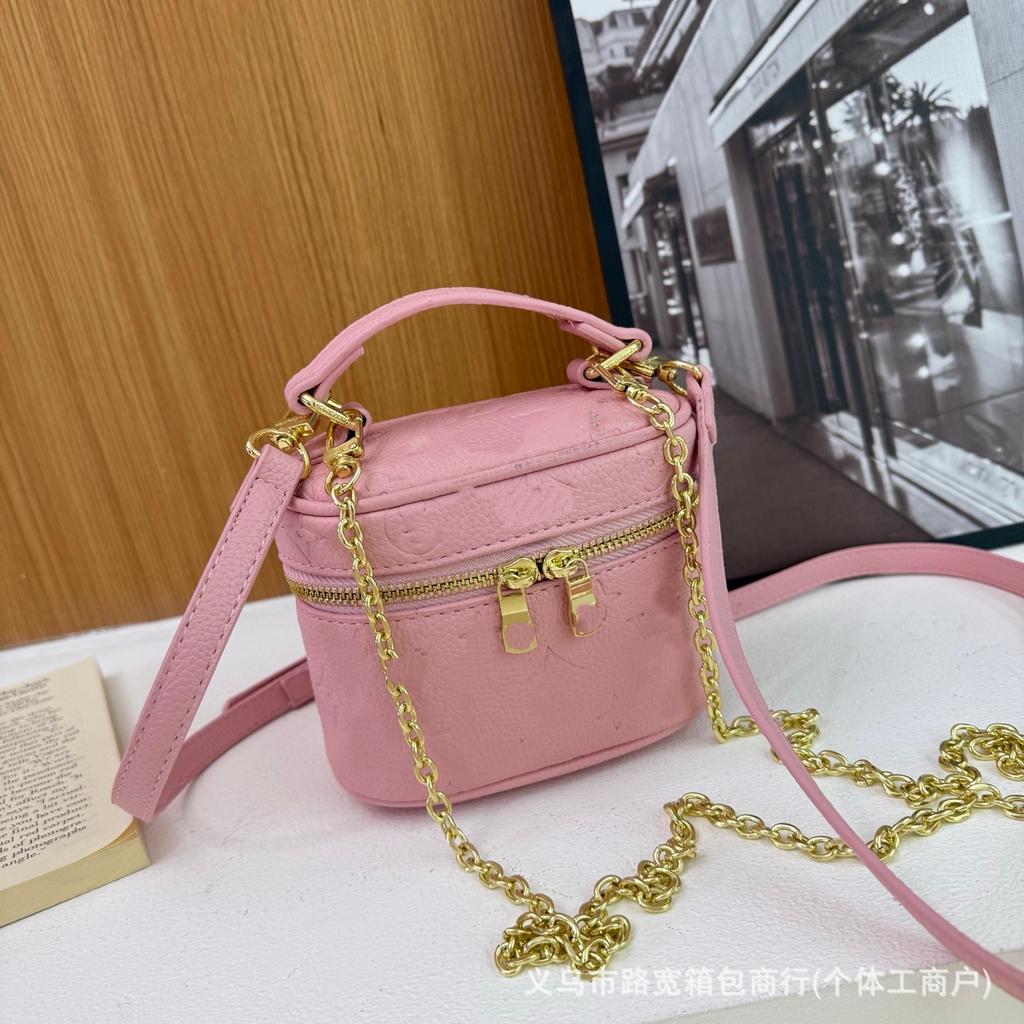 2026 New Women's Bag Fashion Printed Chain Cosmetic Bag One Shoulder Oblique Span Bag Handbag Women's Bag
