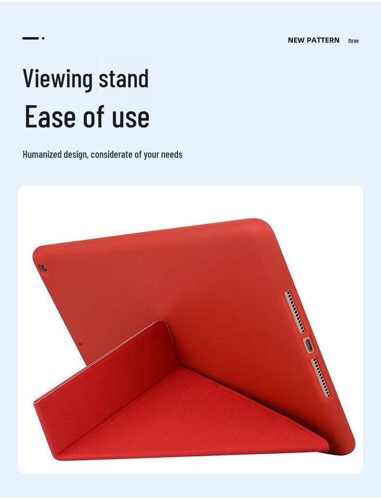 Silicone Full Coverage Foldable Soft Shell Case for iPad 9.7, 10, 10.2, Air 4 10.9, and Pro 11