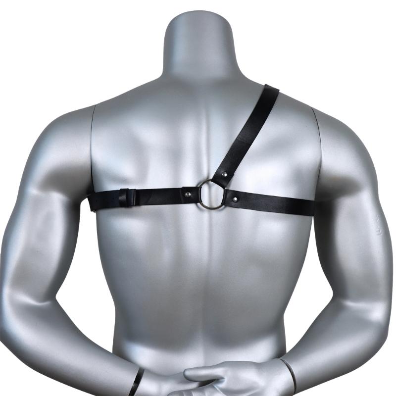 Adult Vintage PU Suspenders Bondage Belt with Adjustable Suspender Strap