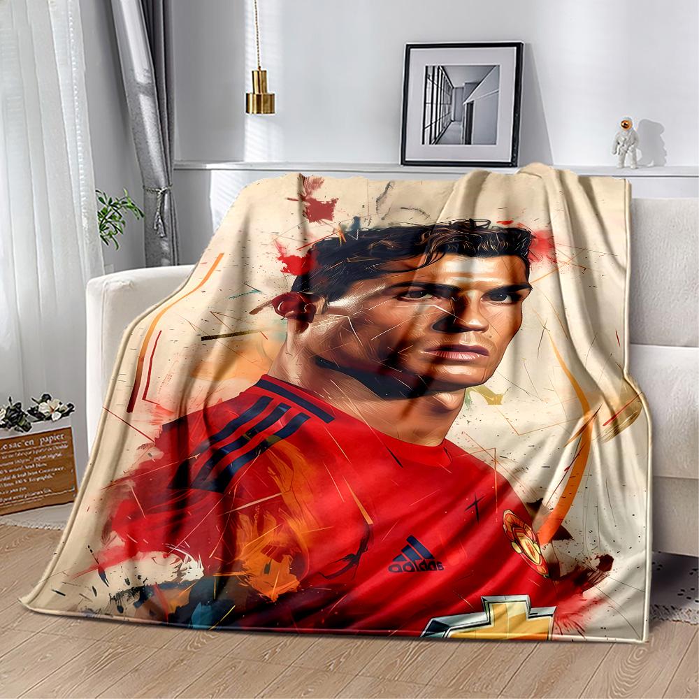 Ronaldo Manchester United Legacy Suitable blanket for offices, travel, living rooms also a good gift for friends and family Suitable for all seasons.