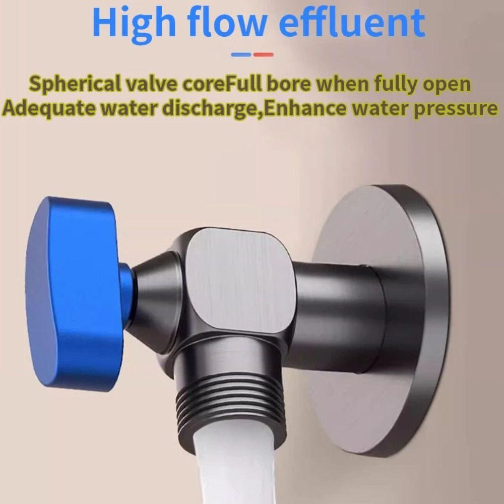 Leak-Proof Brass Angle Valve Hot and Cold Water Triangular Valve Control Water Valve  Toilet Bowls
