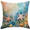 Colorful Marine Life Shell Pillowcase Summer Holiday Beach Hotel Decorative Cushion Cover