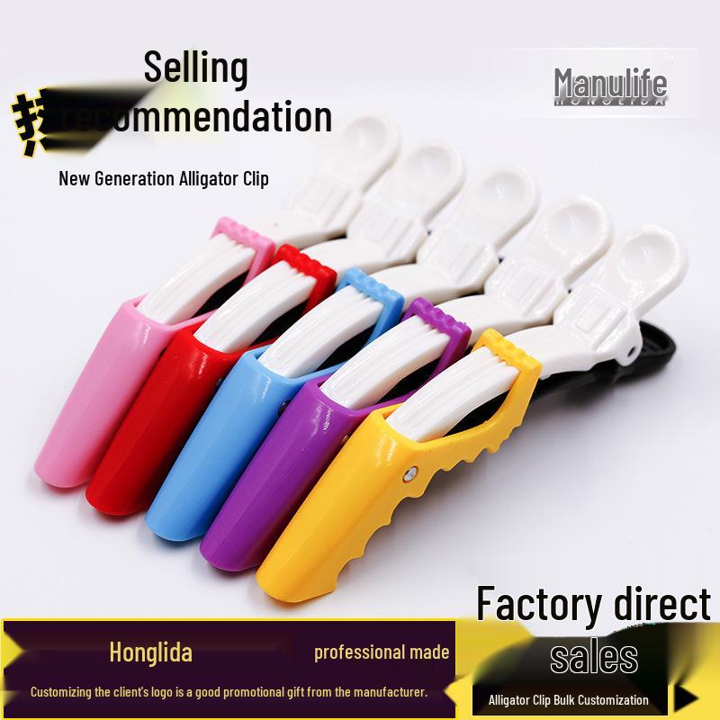 New Generation Plastic Alligator Hair Sectioning Clip - Shark Design Ponytail & Bangs Clip