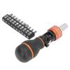 Ratcheting Screwdriver Bit Set 10 in 1 MultiBit Combination Adjustable Angled Multi Function Househo