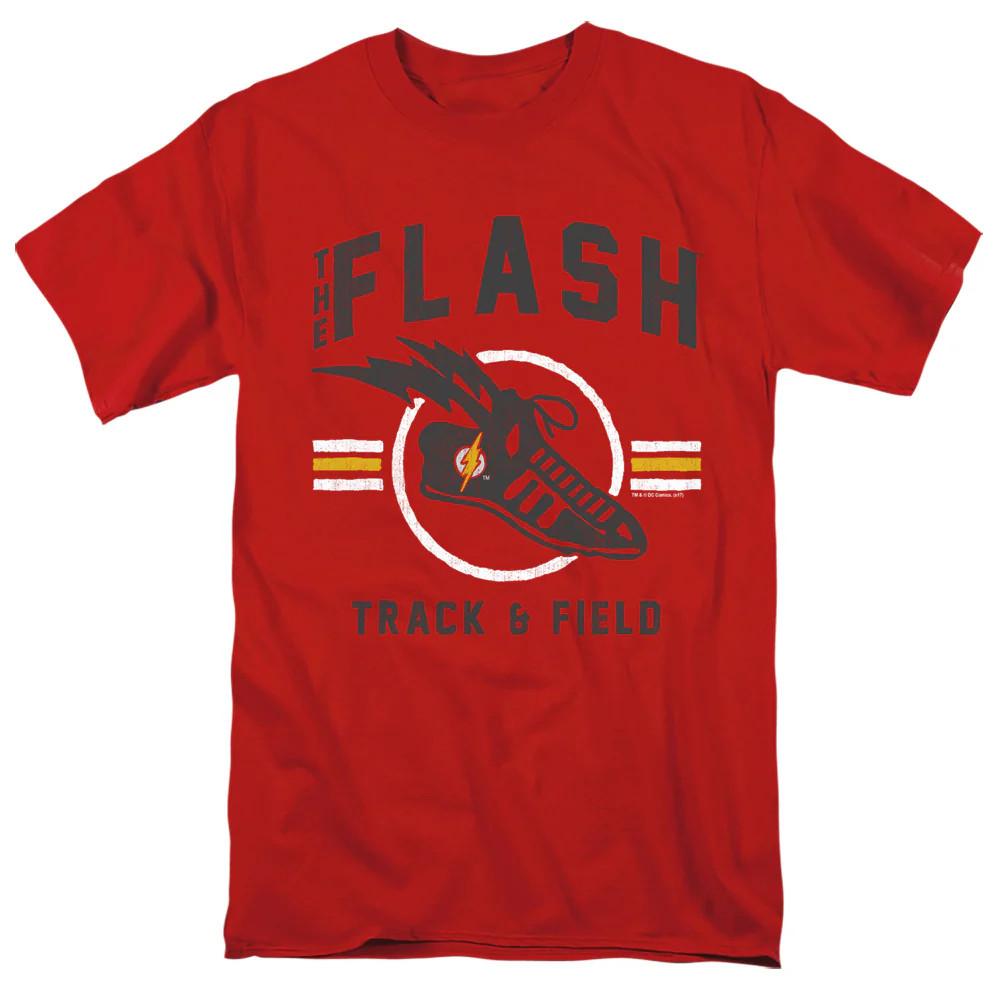 

Justice League Of America Track And Field Mens T Shirt Red 3XL