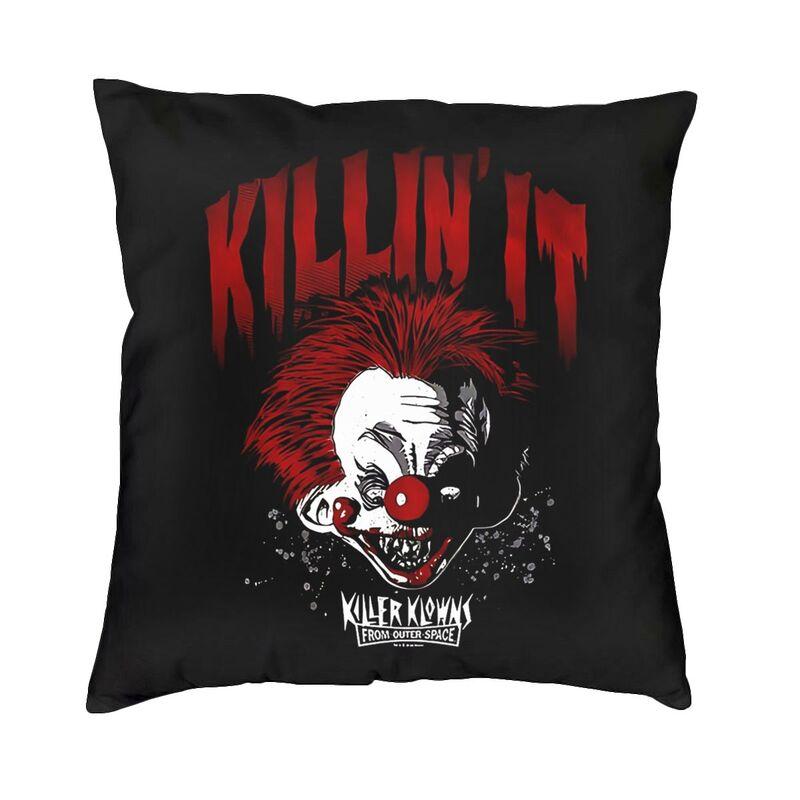 Horrorfilm Killer Clowns aus dem Weltall Kissenbezüge Heimdekoration Kawaii Outdoor Kissen Quadratischer Kissenbezug