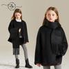 Girls' 2025 Double-Sided Wool Coat - Winter Warm, Collarless, Loose-Fit Layering Coat