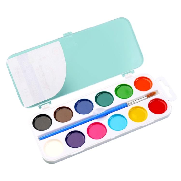 Watercolor Paint Set 12/14/18 Color Washable Color and Valentines Cards Set For Kids Students Classroom Exchange Party