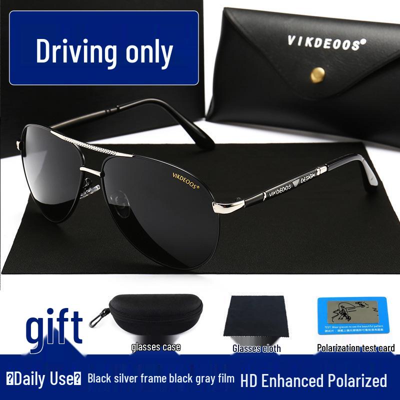 Men's Polarized Day & Night Sunglasses: Anti-UV HD for Driving & Fishing