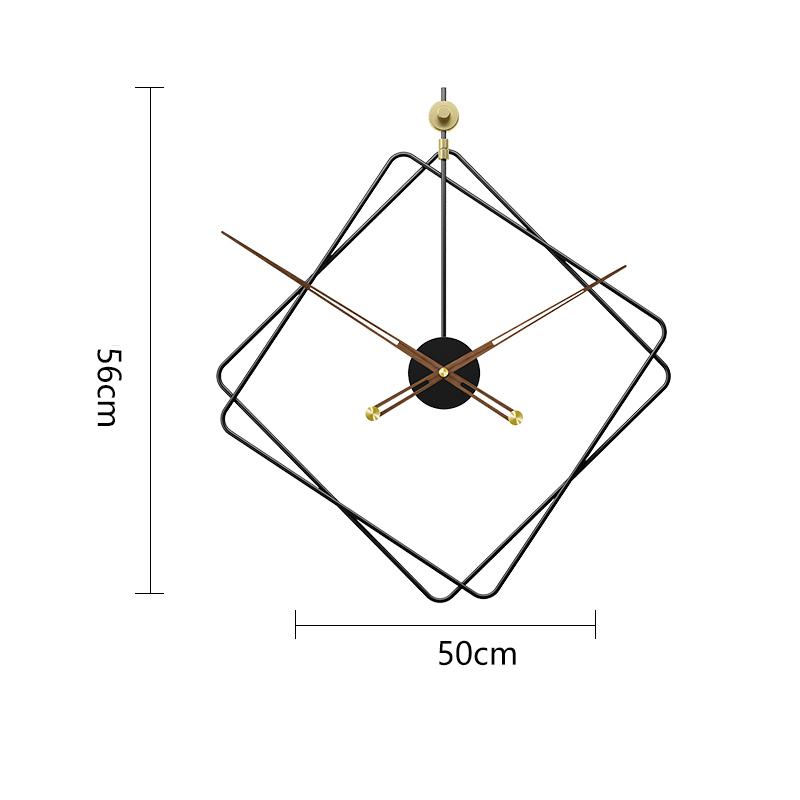 Nordic Iron Art Wall Clocks Modern Kitchen Living Room Dining Room Home Decoration Hanging Watch Simple Silent Black Wall Clocks