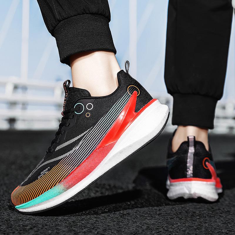 Men Women Running Shoes Carbon Plate Sneakers Outdoor Lightweight Jogging Shoes Breathable Mesh Anti-slip Fitness Walking Shoes