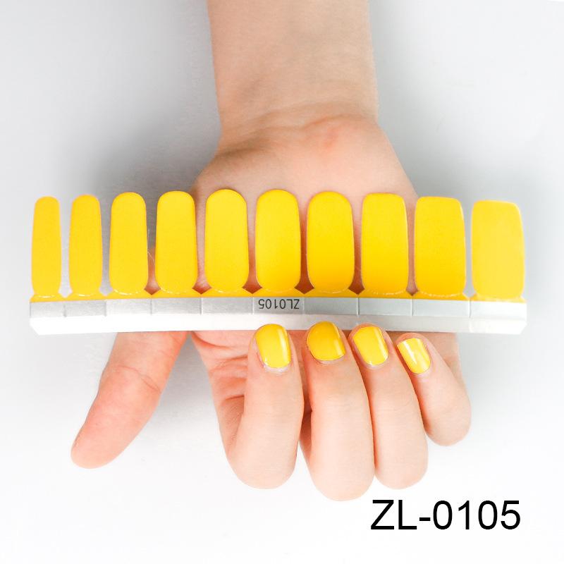 New 20 Nail Stickers Solid Color Nail Stickers Maternity Nail Stickers Fake Nails