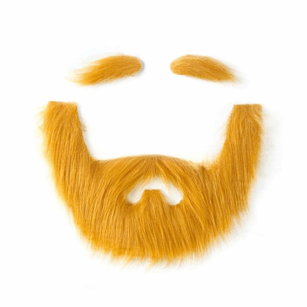 Realistische Selbstklebende Fake-Augenbrauen Cosplay Bart Kostümzubehör Gefälschter Schnurrbart Geburtstag