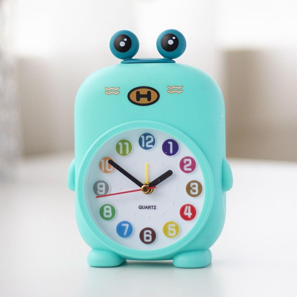 Cartoon Desktop Mute Clock Funny Small Desk Clock Creative Student Alarm Clock  Table