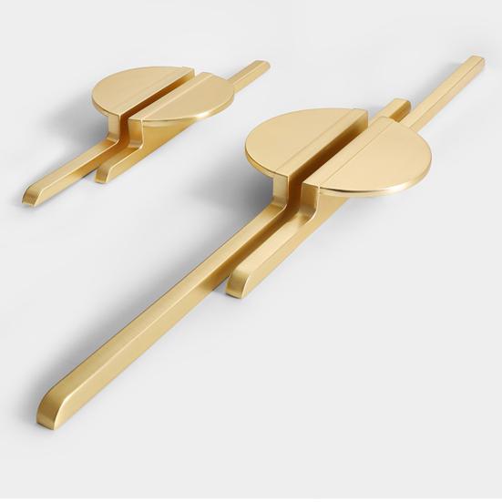 Easy To Install Zinc Alloy Useful Half Round Anti-deformed Door Knob Drawer Handle