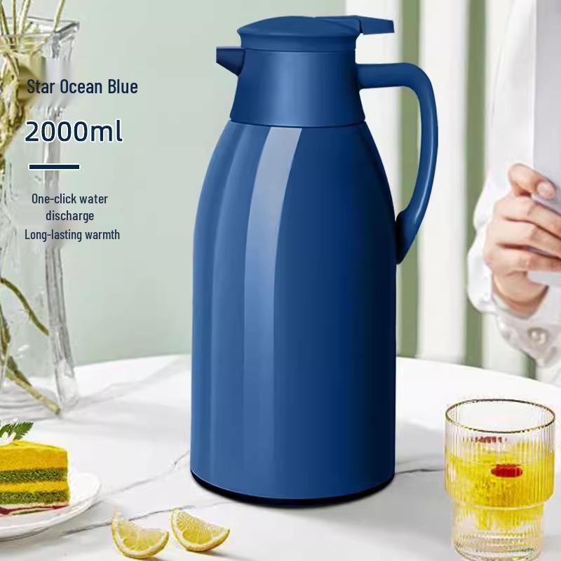 Large Capacity Glass Liner Warm Water Thermos - New Model for Dorms and Homes